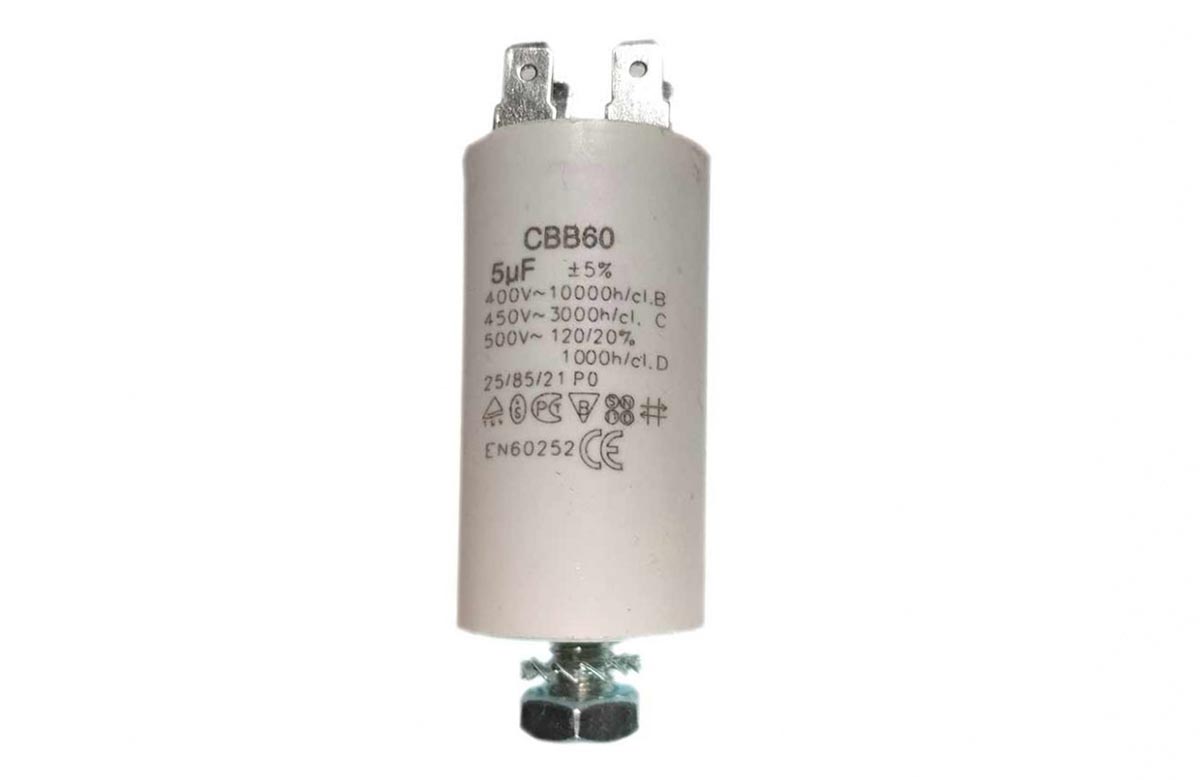 Конденсатор для LG, Samsung, Ariston, СВВ60 5мкФ, 450V, х60050
